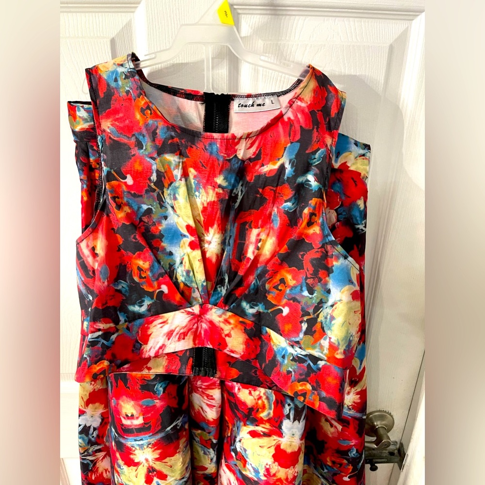 Touch Me women’s 2 piece set with skirt and top foral print